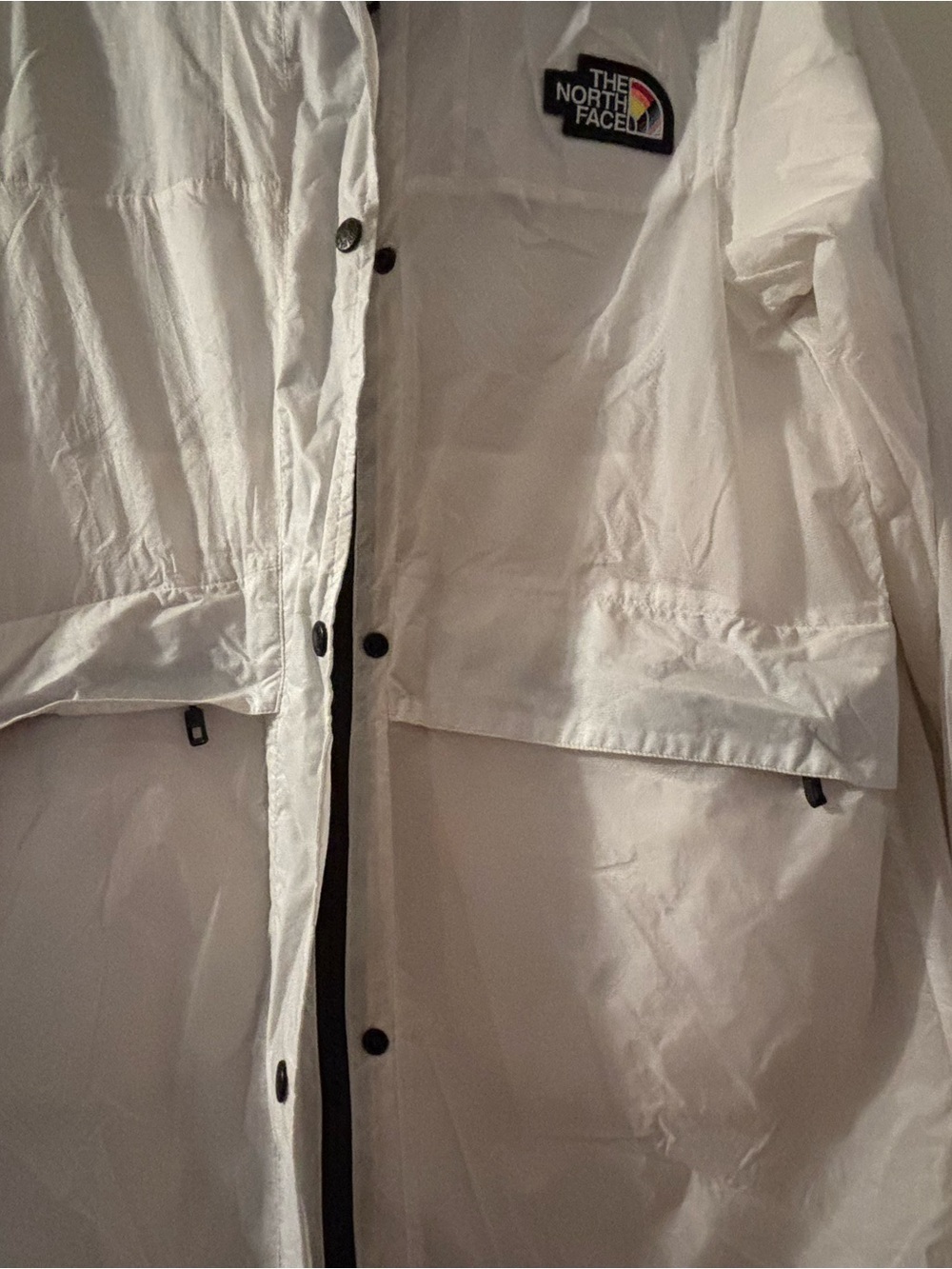 Womens The North Face Outline Rain Jacket White - Picture 3 of 12